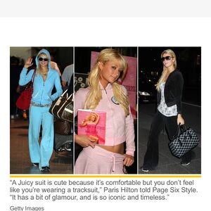 JUICY COUTURE OG VINTAGE TRACKSUIT SKIRT JACKET RARE SET PARIS, JLO